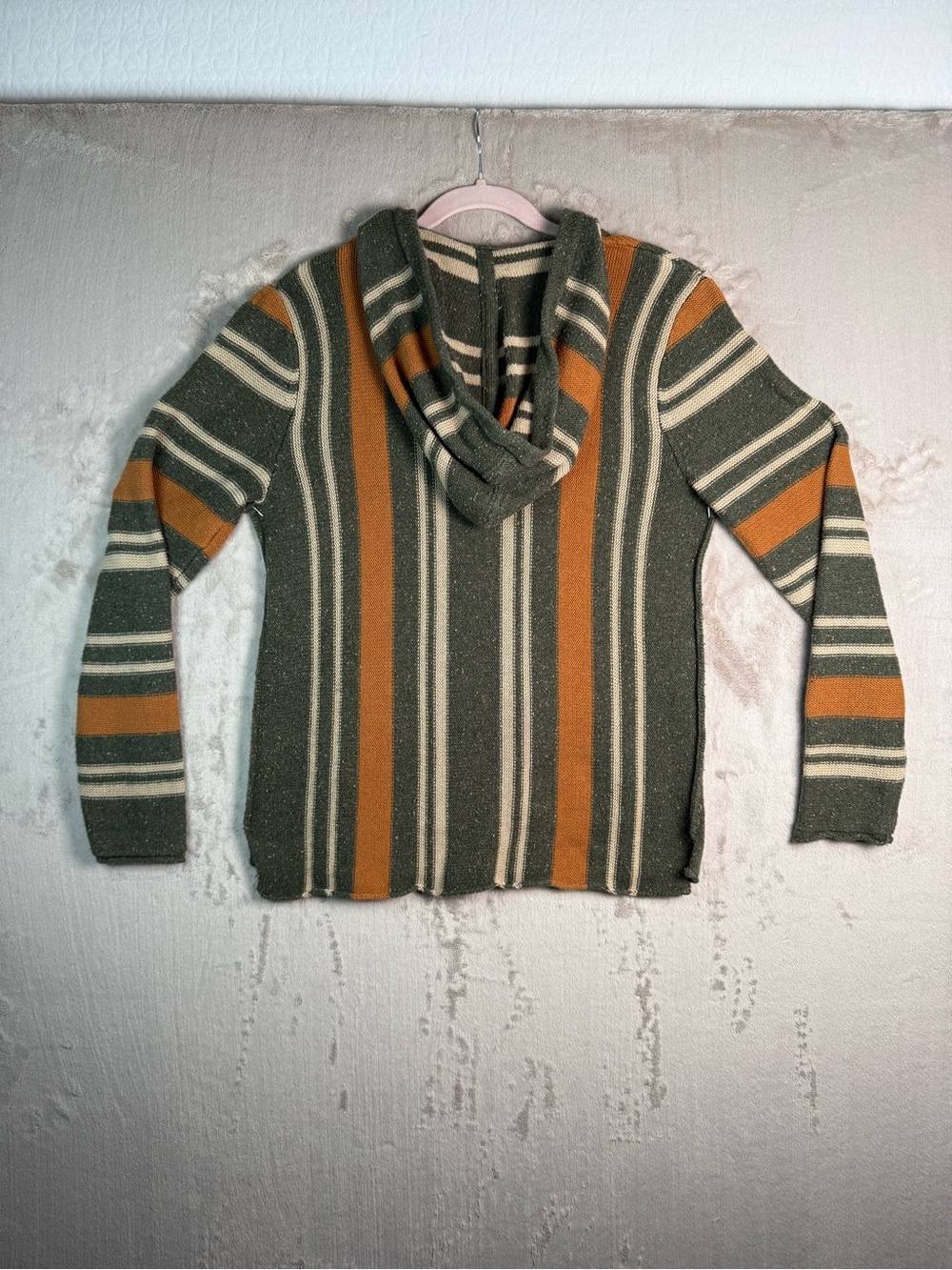 Lucky Brand Baja Hoodie Womens M Striped Boho Southwest Pullover Festival - Picture 9 of 9